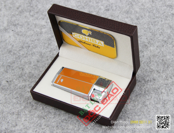 Bật lửa xì gà, bật lửa khò Cohiba chính hãng 3 tia H043