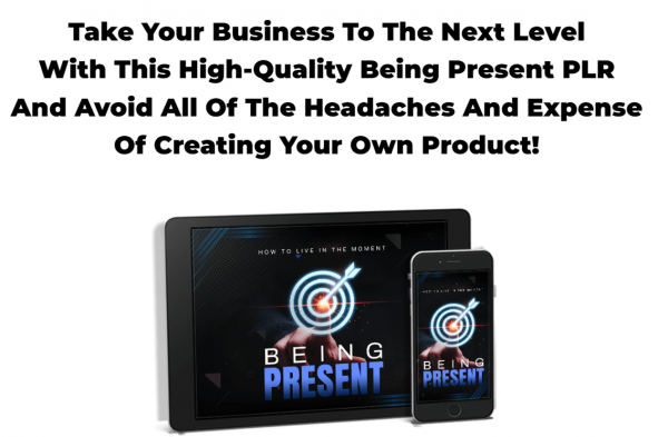 Being Present PLR OTO 1 to 5 OTOs Bundle Coupon + 88VIP 2,000 Bonuses Upsell