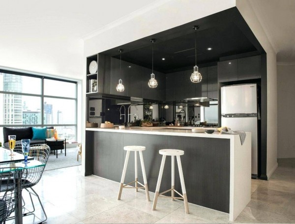 Bí quyết bài trí quầy bar cho phòng bếp nhỏ