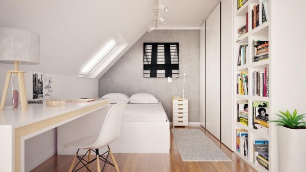 Biến tầng áp mái thành không gian rộng rãi với việc lưu trữ hợp lý