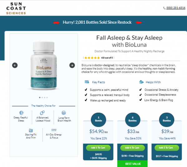 BioLuna Sleeping Pills Price- Most Effective & Price [2023]