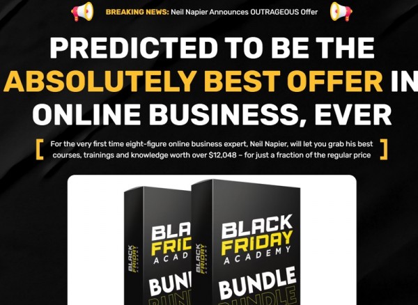 Black Friday Academy OTO – New 2023 OTO Full Links + Mega 2,000 Bonuses Value $1,153,856