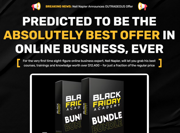 Black Friday Academy OTO Upsell 99 OTOs Details Here + VIP 2,000 Bonuses