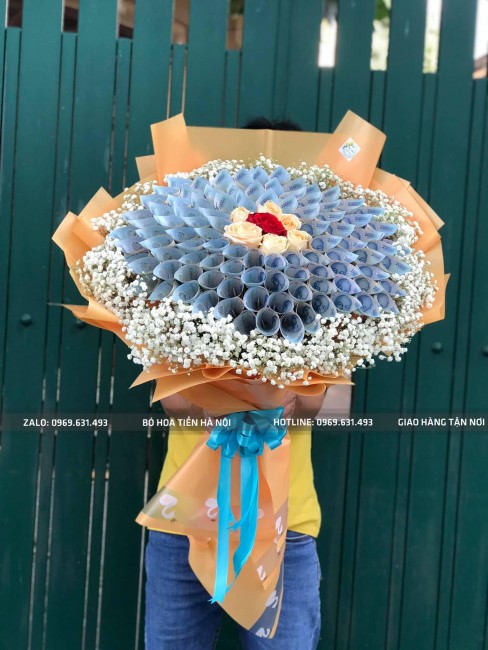 Bó hoa tiền 20k đẹp ở Hà Nội