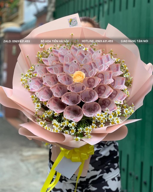 Bó hoa tiền 50k đẹp ở Hà Nội