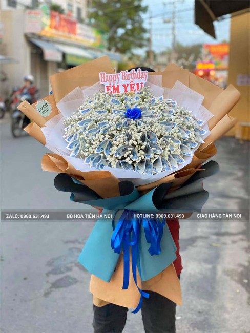 Bó hoa tiền 5k đẹp ở Hà Nội