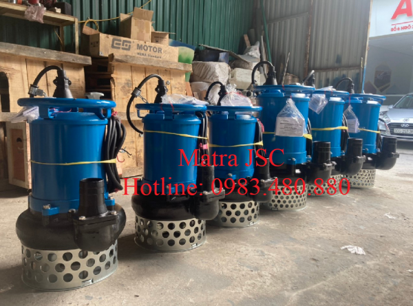 Bơm chìm hút bùn đặc giá cạnh tranh nhất thị trường - Bơm bùn đặc tsurumi NKZ3-C4