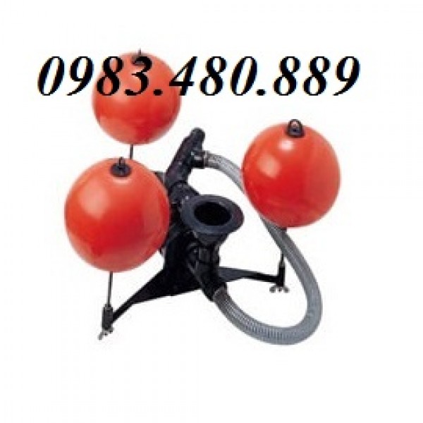 Bơm hút váng dầu, váng bọt Tsurumi bao gồm một bơm chìm, 3 phao nổi và Jet-Injector