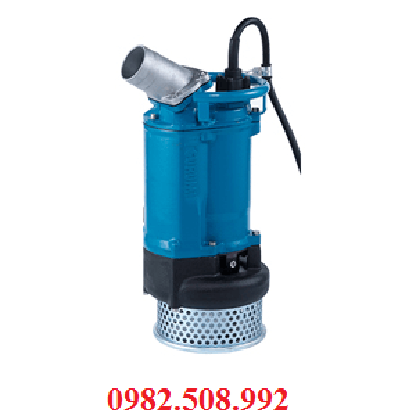 Bơm thoát nước thải hố móng KTZ67.5, máy bơm Tsurumi 10Hp - LH 0982508992