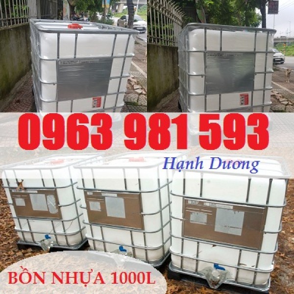 Bồn nhựa 1000L, tank nhựa đựng hóa chất