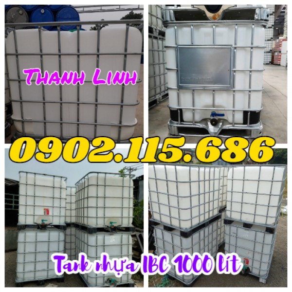 Bồn nhựa đựng hóa chất 1000 lít, tank nhựa đựng hóa chất,