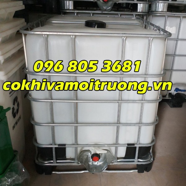 BỒN NHỰA IBC 1000 LÍT – HÀNG ĐÃ QUA SỬ DỤNG