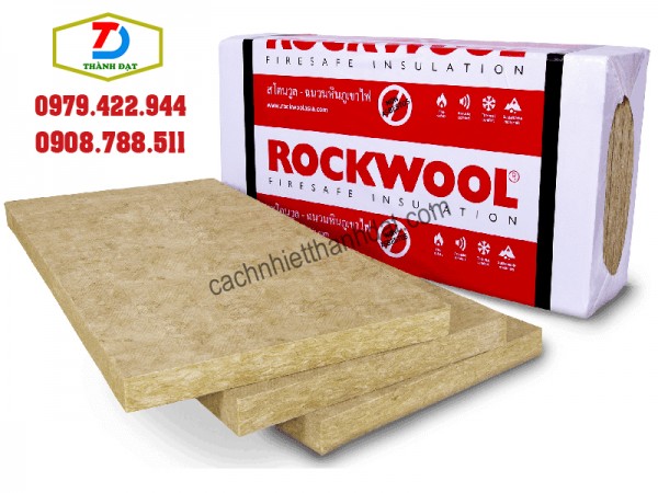 BÔNG KHOÁNG ROCKWOOL CÁCH NHIỆT, CÁCH ÂM DẠNG TẤM 