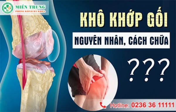 Cách điều trị khô khớp gối 