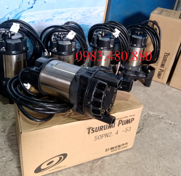 Call/Zalo: 0983.480.880 *Bơm chìm nước thải thân inox Tsurumi 40PN2.25, công suất 0.25kw*
