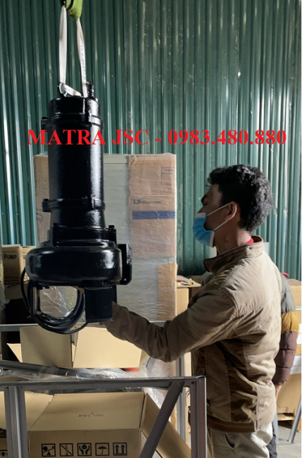 Call/Zalo: 0983.480.880 - Cung cấp máy bơm chìm cánh cắt rác Tsurumi 80C22.2-CR, công suất 2.2kw