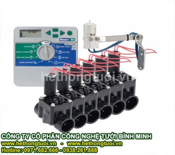 Cảm biến mưa hunter, hệ thống tưới tự động, valve điện từ hunter, tủ điều khiển tưới cây hunter