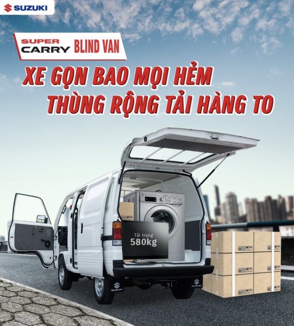 Cần bán xe Suzuki Blind Van đời 2021 Tải trọng 580kg Xe sẵn giao ngay 258tr