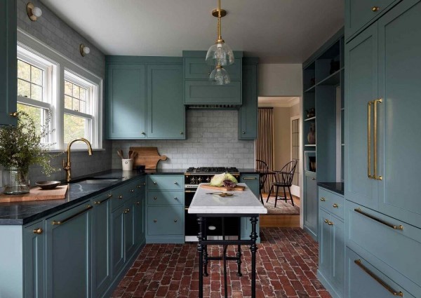 Căn bếp trong mơ với sự tiện nghi và màu sắc cuốn hút