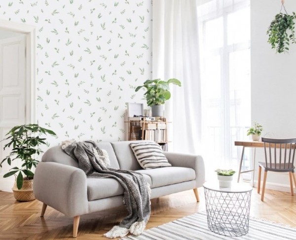 Cân nhắc sự kết hợp giữa giấy dán và sơn tường