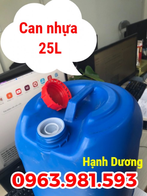 Can nhựa 25L, can nhựa HDPE