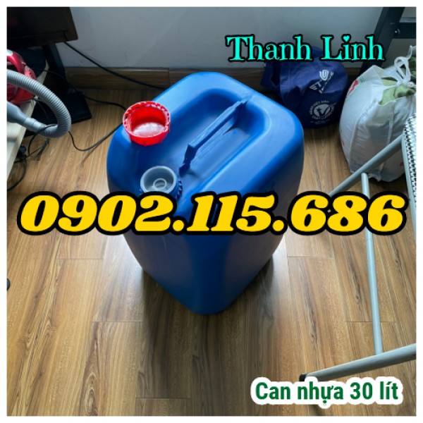 Can nhựa 30 lít, can nhựa đựng hóa chất, can nhựa HDPE