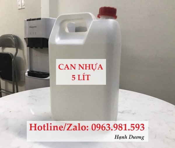 Can nhựa 5L, can nhựa đựng hóa chất 5L