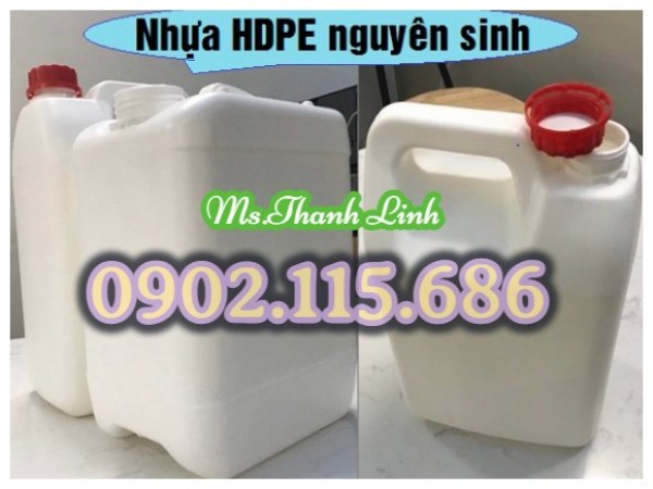 Can nhựa đựng hóa chất, can nhựa, can nhựa 5 lít,