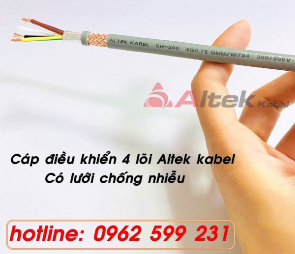 Cáp 4 lõi Altek kabel chống nhiễu, sỉ toàn quốc