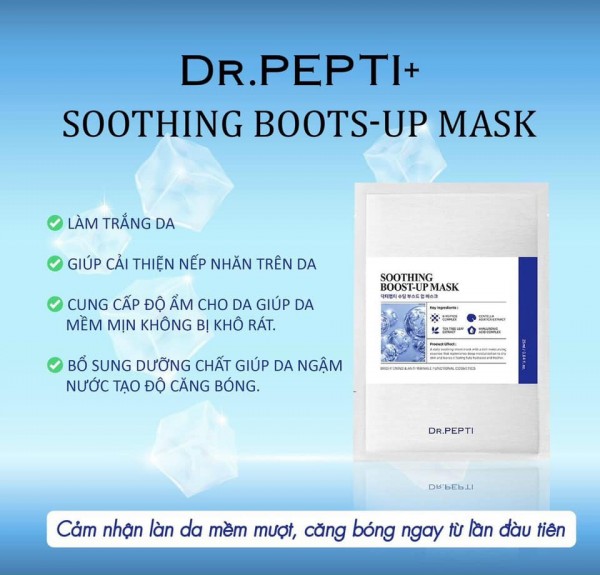 Cấp Ẩm Thần Tốc Cho Làn Da Thiếu Ẩm: Mặt Nạ Dr.Pepti Soothing Boost-up Mask