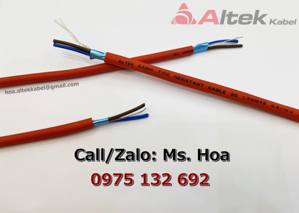 Cáp chống cháy 2x1.0 thương hiệu Altek Kabel giá gốc