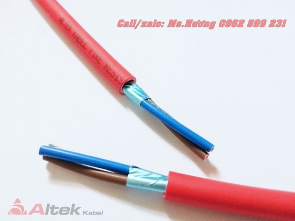 Cáp Chống Cháy chống nhiễu phôi nhôm 2 x 2.5 + E