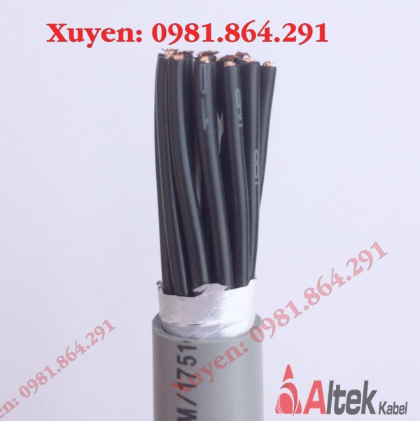 Cáp điều khiển 16x1.5, cáp tín hiệu 16 lõi Altek Kabel , nhập khẩu