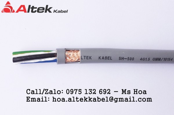 Cáp điều khiển 4x0.5, 4x0.75, 4x1.0, 4x1.5 (4 cores control cable)