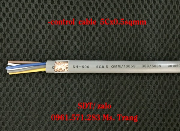 Cáp điều khiển 5x1.5 có bọc chống nhiễu