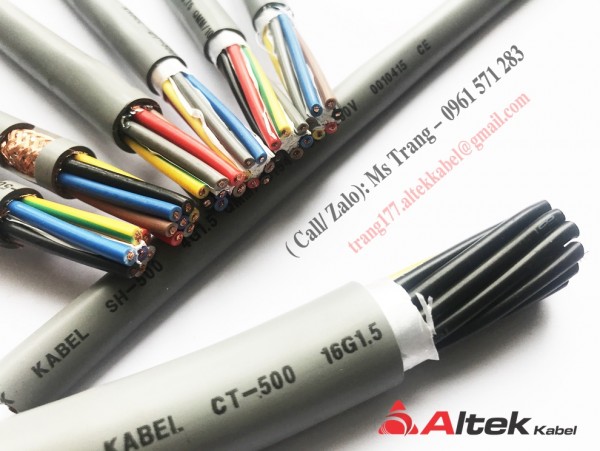 Cáp điều khiển Altek Kabel control cable 16cores 1.5sqmm
