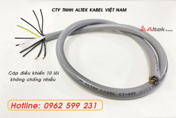 Cáp điều khiển Altekkabel 10 lõi rvv, rvvp 