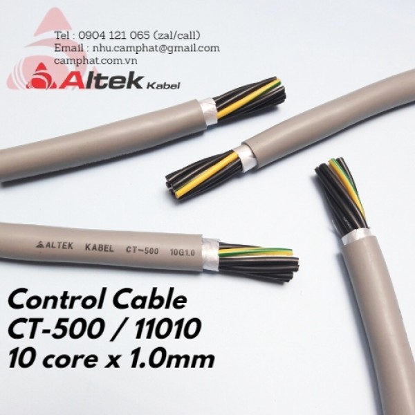 Cáp điều khiển CT-500/11010 (10core x 1.0mm) Altek Kabel