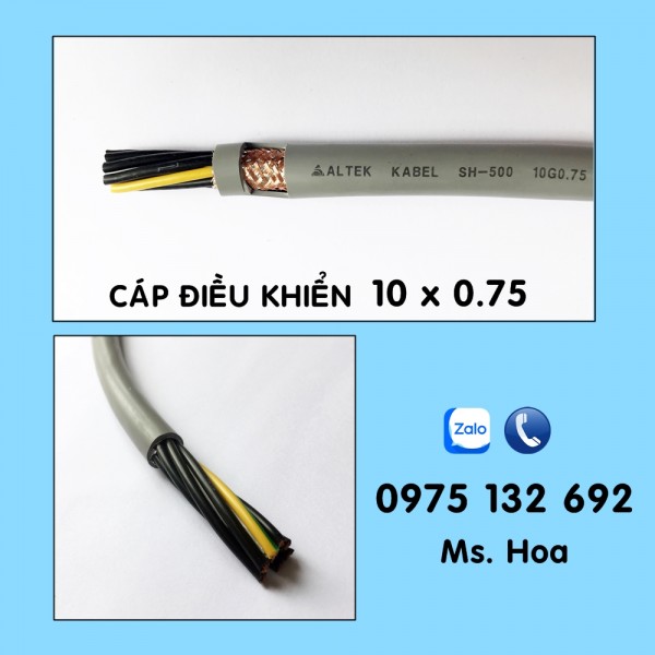 Cáp điều khiển SH-17510, CT-17510 10x0.75 Altek Kabel chính hãng