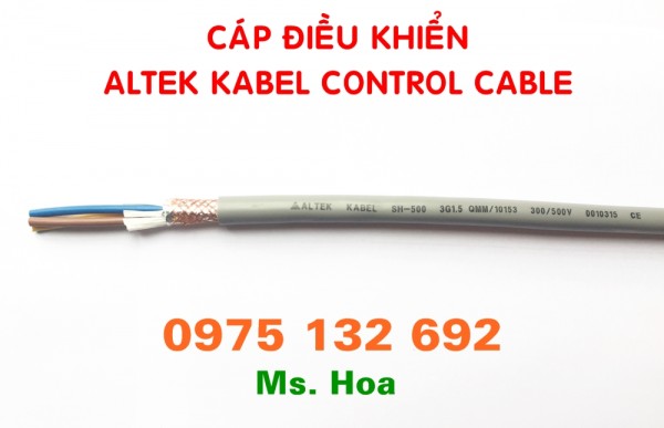 Cáp điều khiển SH-500 3G 0.75QMM, CT-500 3G 0.75QMM Altek Kabel 3x0.75