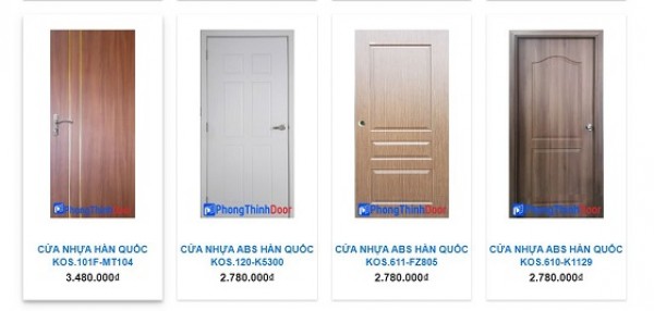 Cập nhật giá bán cửa nhựa nhà vệ sinh tại TP HCM