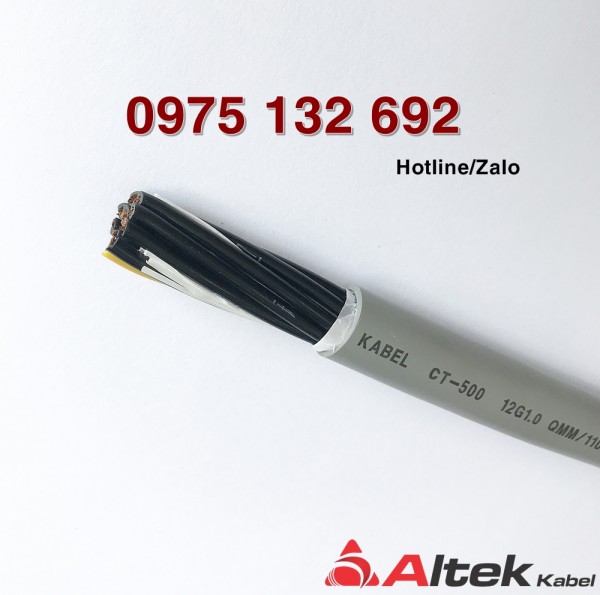 Cáp tín hiệu 12G0.75 QMM/17512 Altek Kabel, cáp điều khiển 12x0.75