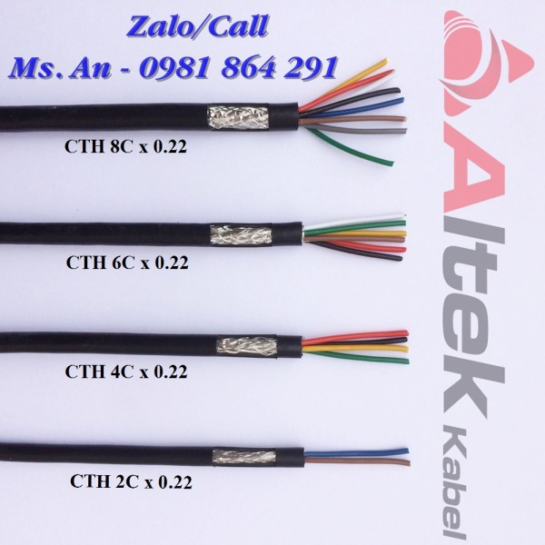 Cáp tín hiệu 2,4,6,8 lõi chống nhiễu hàng chất lượng giá tốt 