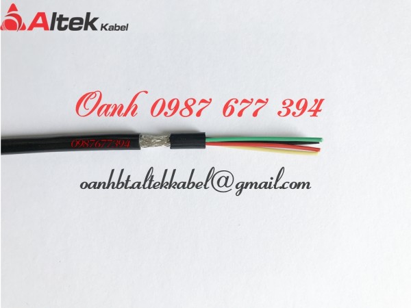 Cáp tín hiệu bọc lưới chống nhiễu 4 x 0.22 mm2 Altek Kabel