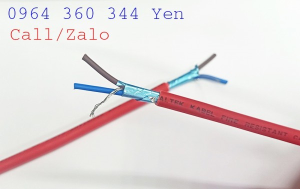 Cáp tín hiệu chống cháy, chống nhiễu 1Pair 18AWG Altek Kabel 