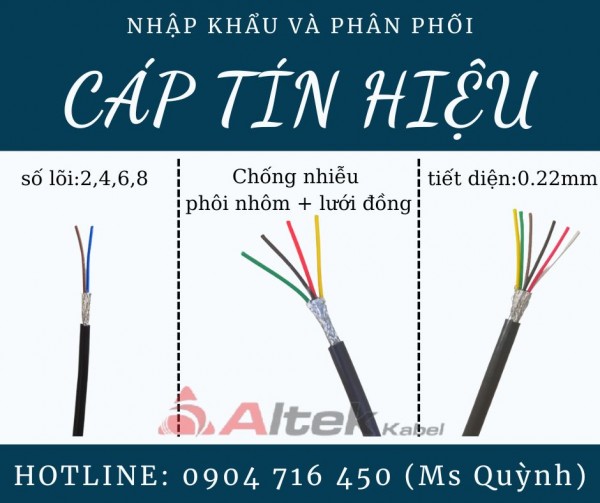 Cáp tín hiệu chống nhiễu giá tốt, tiêu chuẩn Châu Âu