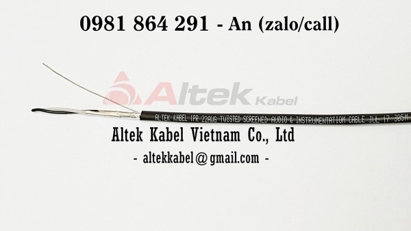 Cáp tín hiệu RS485 1 Pair 22AWG chống nhiễu Altek Kabel