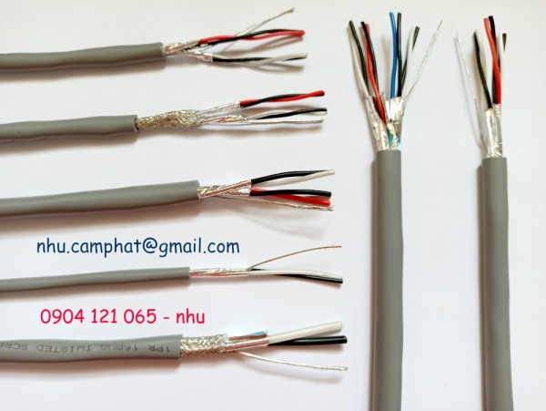 Cáp tín hiệu vặn xoắn 1p18awg Al Foil , Shield.