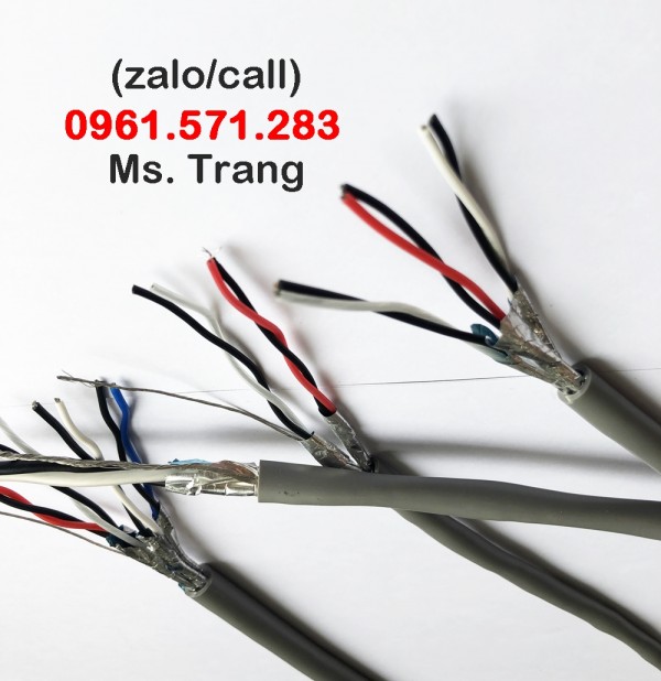 Cáp tín hiệu vặn xoắn 1pr18awg, 2pr18awg, 3pr18awg, 4pr18awg   