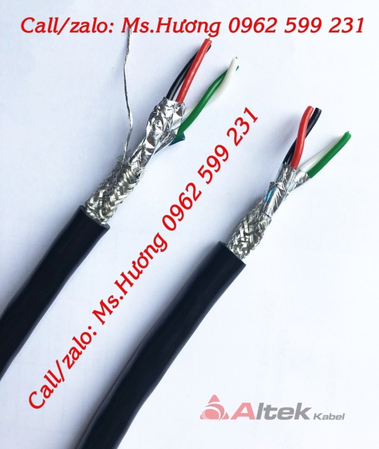 Cáp tín hiệu vặn xoắn RS485 Altekkabel từ 24 AWG đến 18 AWG